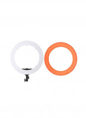 LED Photography Ring Light With Accessory 18inch White