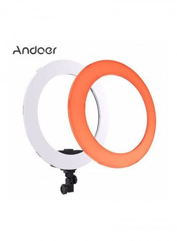 LED Photography Ring Light With Accessory 18inch White
