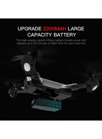 SG900 RC Drone with Camera 4K 22mins Flight Time RC Quadcopter Optical Flow Positioning Gesture Photo Video Image Follow Altitude Hold Drone Handbag 26.5*12*22cm