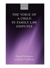 The Voice Of A Child In Family Law Disputes Hardcover