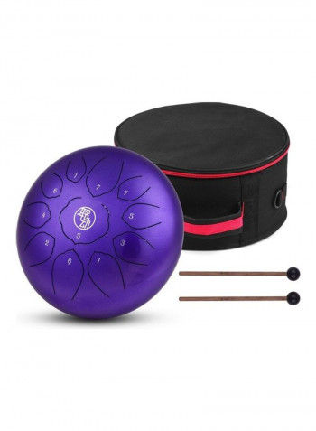 Tongue Drum With Sticks And Carry Case