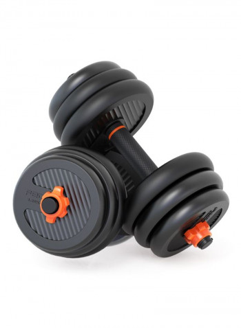 Pair Of 2-In-1 Removable Barbell And Dumbbell Set 25kg