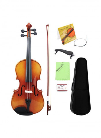 16 Inch Glossy Tigrina Viola Spruce Faceboard Violin