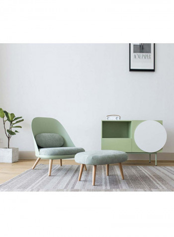 Fabric Sofa Chair Green 68x60x78centimeter