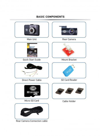 Rear And Front Dash Cam DR 780