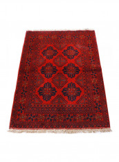 Al Fuad Beautiful Vegetable Dyed Caucasian Afghan Woollen Rug Multicolour 91x152cm
