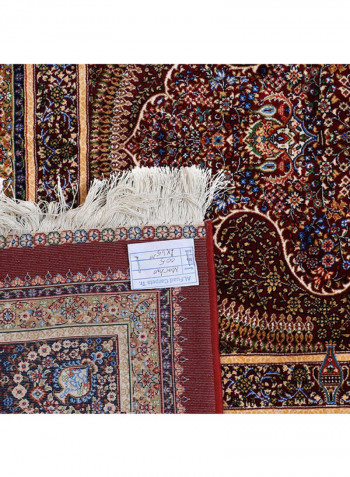 Al Fuad Machine Made Silk Iranian Carpet Multicolour 100X150cm