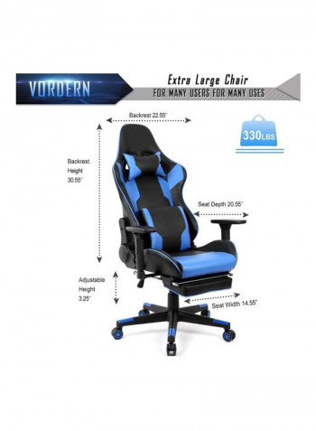 Gaming Chair Black/Blue
