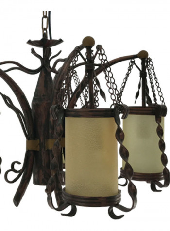 Decorative Pendant Light Brown/Beige 65 x 45cm