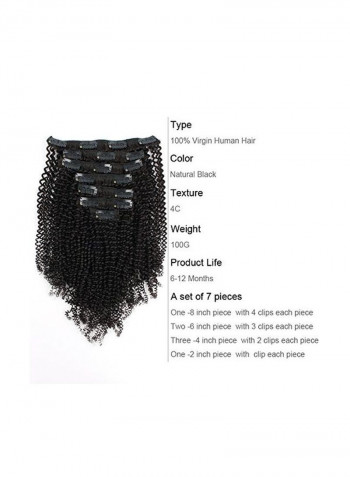 Curly Hair Extension Black