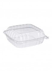 250-Piece Hinged Container Set Clear 8.3x8.3inch