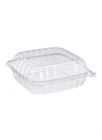 250-Piece Hinged Container Set Clear 8.3x8.3inch