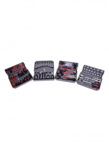 186-Piece Combination Tool Kit Multicolour