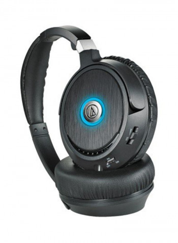 QuietPoint Active Noise-Cancelling Over-Ear Headphones Black