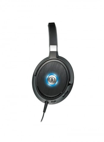 QuietPoint Active Noise-Cancelling Over-Ear Headphones Black