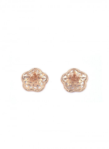 18 Karat Rose Gold Earrings
