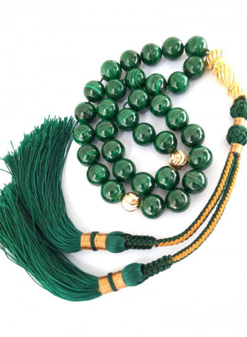 Natural and Genuine Malachite Prayer Beads