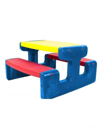 2-In-1 Picnic Table With Bench 53.5centimeter