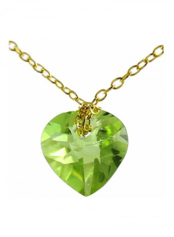 10 Karat Peridot Pendant Necklace