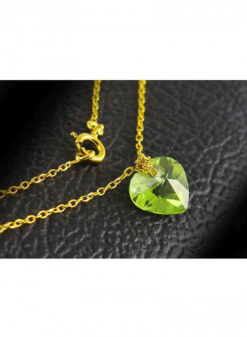 10 Karat Peridot Pendant Necklace