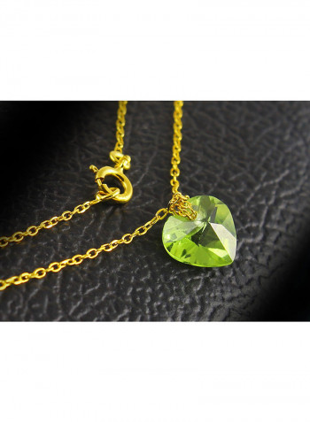 10 Karat Peridot Pendant Necklace