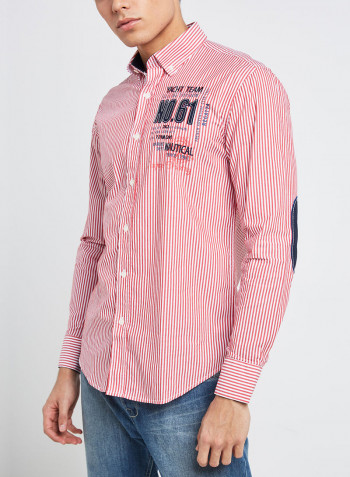Full Sleeve Casual Cotton Shirt Red