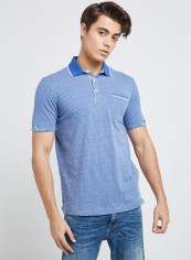 Half Sleeve Casual T-Shirt Blue