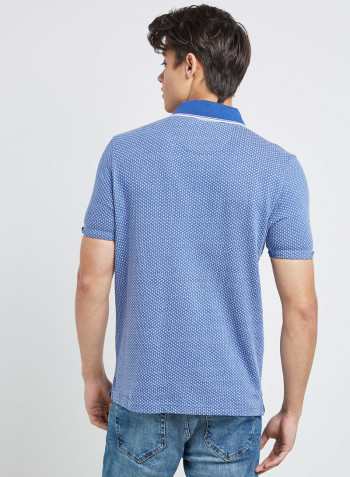 Half Sleeve Casual T-Shirt Blue