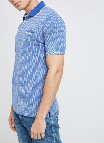 Half Sleeve Casual T-Shirt Blue