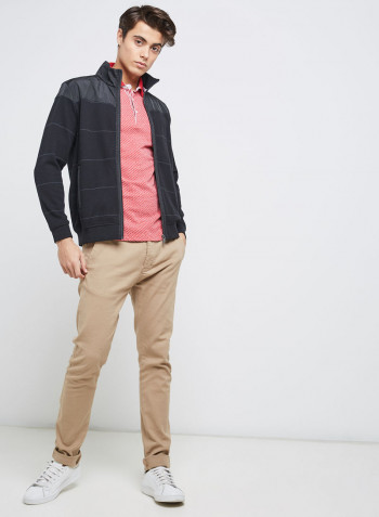 Half Sleeve Casual T-Shirt Red