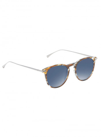 Men's Round Frame Sunglasses - Lens Size: 49 mm