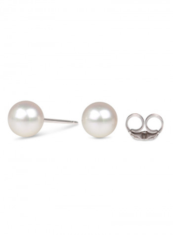 Sterling Silver Freshwater Pearl Stud Earrings