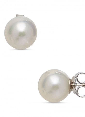 Sterling Silver Freshwater Pearl Stud Earrings