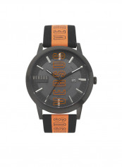 Men's Barbes Solar Watch With Dial And Leather Strap