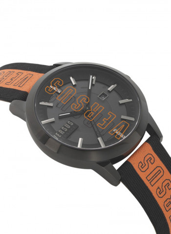 Men's Barbes Solar Watch With Dial And Leather Strap