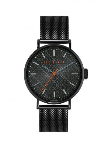Men's Mimosaa Watch With Black Dial And Stainless Steel Bracelet