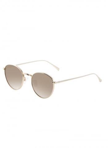 Men's Oval Frame Sunglasses - Lens Size: 48 mm