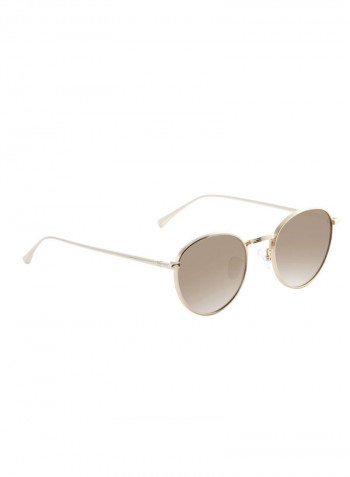 Men's Oval Frame Sunglasses - Lens Size: 48 mm