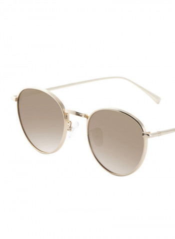 Men's Oval Frame Sunglasses - Lens Size: 48 mm