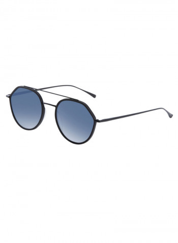 Men's Round Frame Sunglasses - Lens Size: 53 mm