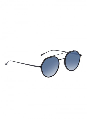 Men's Round Frame Sunglasses - Lens Size: 53 mm