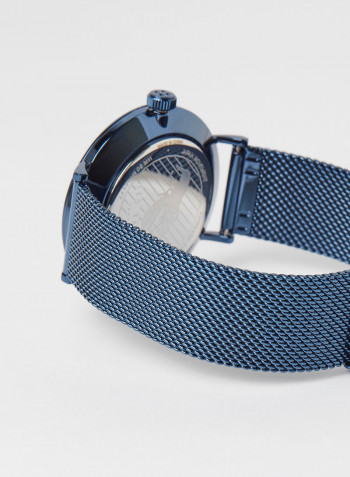 Men's Mimosaa Watch With Blue Dial And Stainless Steel Bracelet