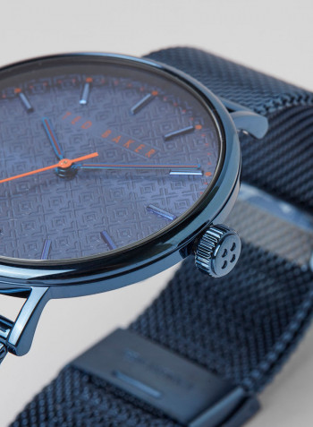 Men's Mimosaa Watch With Blue Dial And Stainless Steel Bracelet