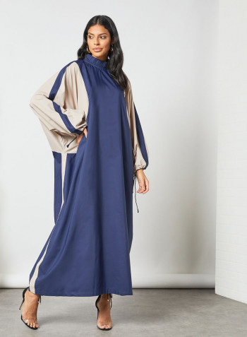 Colourblock Relaxed Dress Navy