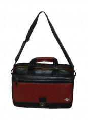 Leather Office Shoulder Bag Black/Red reviews Leather Office Shoulder Bag Black/Red