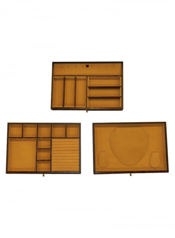 Multi-Purpose Croco Design Jewellery Box