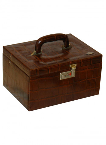 Multi-Purpose Croco Design Jewellery Box