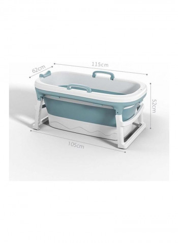 Folding Bathtub Massage Blue 120x63x23cm