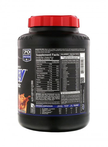 Allwhey Classic Chocolate Peanut Butter Whey Protein Powder