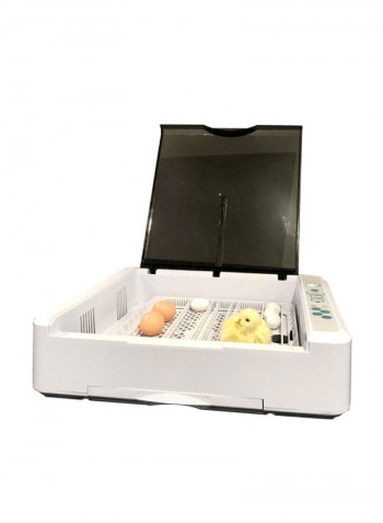Automatic Digital Egg Incubator White/Grey/Black 53centimeter
